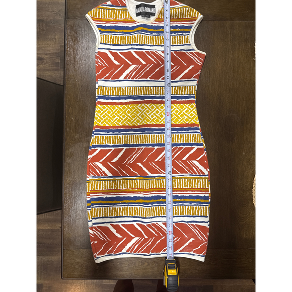 Natalia Romano Dresses & Skirts - Natalia Romano Patterned Sleeveless Dress in Yellow